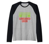 Sindicato Quemado por el Sol por Peligros Laborales del Día Camiseta Manga Raglan