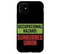 Sindicato Quemado por el Sol por Peligros Laborales del Día Carcasa para iPhone 11