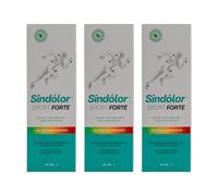 Sindólor Sport Forte Gel Precalentamiento en el Deporte. Producto Desarrollado con la Colaboración de Deportistas De Elite. Con Ingredientes Naturales y Árnica. Rollon 60 ml - Pack 3 Unidades