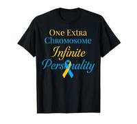 Síndrome de Down de Personalidad Infinita de un cromosoma Extra Camiseta gráfica económica