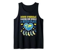 Síndrome de Down Haciendo de nuestro mundo un lugar mejor Síndrome de Down Camiseta sin Mangas