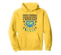 Síndrome de Down Haciendo de nuestro mundo un lugar mejor Síndrome de Down Sudadera con Capucha