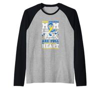 Síndrome de Down Mamá Si Crees Que Mis Manos Llenas Ve Mi Corazón Camiseta Manga Raglan
