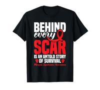 Síndrome de Marfan Guerrero Cada cicatriz Conciencia del síndrome de Marfan Camiseta