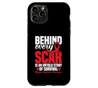 Síndrome de Marfan Guerrero Cada cicatriz Conciencia del síndrome de Marfan Carcasa para iPhone 11 Pro