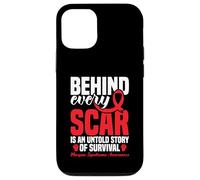 Síndrome de Marfan Guerrero Cada cicatriz Conciencia del síndrome de Marfan Carcasa para iPhone 12/12 Pro