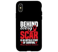 Síndrome de Marfan Guerrero Cada cicatriz Conciencia del síndrome de Marfan Carcasa para iPhone X/XS