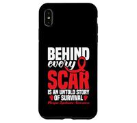 Síndrome de Marfan Guerrero Cada cicatriz Conciencia del síndrome de Marfan Carcasa para iPhone XS Max