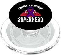 Síndrome de Sjögren, superhéroe, Guerrero, Luchador, Cinta Morada PopSockets PopGrip para MagSafe