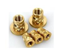 SINEKY 10/20 Piezas M2 M2.5 M3 M4 M5 M6 M8 inserción de fusión en Caliente de latón Brida moleteada Tuerca de Cobre Hilo Moldeado por Calor inserción de inyección Tuerca Tipo T(M2x3.5xOD3.6 20pcs)