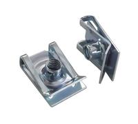 SINEKY 10 Uds Clips Tipo U con Rosca M6 M5 M4 M8 8mm 5mm 6mm 4mm Tuercas de caña para Coche Motocicleta Scooter ciclomotor(Color:M6)