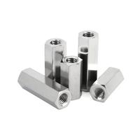 SINEKY 5/10 Uds M2 M2.5 M3 Espaciador de separación Hexagonal Varilla Larga 304 Perno de Tuerca Hexagonal de Acoplamiento de Acero Inoxidable(M3 (5pcs),16mm)