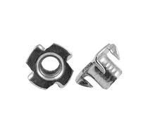 SINEKY Tuercas de Garra 20 Piezas M3 M4 M5 M6 M8 M10 Tuercas en T chapadas en Zinc para Muebles de Madera(M5)