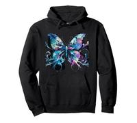 Sinfonía de Mariposa - ala de Acuarela Vector Sudadera con Capucha