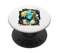 Sinfonía de saxofón Jazz Mine para Amantes de la música PopSockets PopGrip Adhesivo