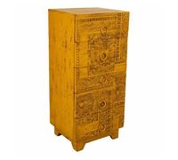 Sinfonier de madera artesanal amarillo 45x40x100 cm