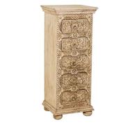 Sinfonier de madera artesanal con 5 cajones madera clara 45x40x100h cm