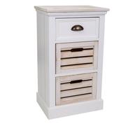 Sinfonier de madera blanco 40x30x68 cm