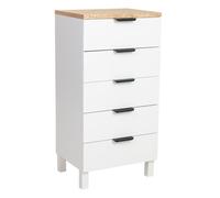 Sinfonier de madera blanco 45x35x90cm
