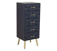 Sinfonier de madera negro 44x38x108h cm