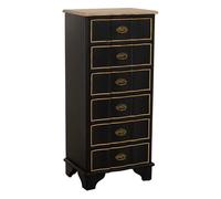 Sinfonier de madera negro 50x35x110h cm