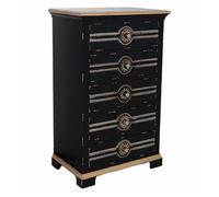 Sinfonier de madera negro 62x40x100.5h cm
