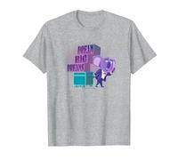 Sing 2 Buster Moon Dream Big Dreams Camiseta, Hombre, Gris Jaspeado, 6XL
