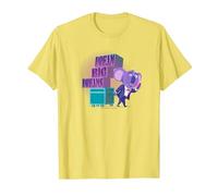 Sing 2 Buster Moon Dream Big Dreams Camiseta, Hombre, Limón, XL