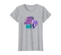 Sing 2 Buster Moon Dream Big Dreams Camiseta, Mujer, Gris Jaspeado, L