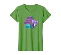 Sing 2 Buster Moon Dream Big Dreams Camiseta, Mujer, Hierba, L