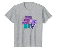 Sing 2 Buster Moon Dream Big Dreams Camiseta, Niños, Gris Jaspeado, 12 años