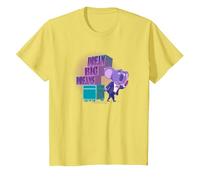 Sing 2 Buster Moon Dream Big Dreams Camiseta, Niños, Limón, 12 años