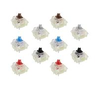 SING F LTD 10 piezas de teclado mecánico de 3 pines RGB interruptor de repuesto transparente con placa PCB LED SMD montada para teclado mecánico RGB para juegos