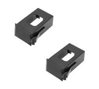 SING F LTD 2 cajas de plástico para guitarra acústica EQ-7545R de 9 V, 51,5 x 28,5 x 19 mm, color negro