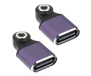 SING F LTD 2 convertidores de carga de anillo inteligente tipo C de 500 mA compatibles con tamaños de anillo para Smart Ring (morado)