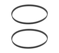 SING F LTD 2 correas dentadas 160XL 037 de 80 dientes, 10 mm de ancho, correa dentada de goma, correa de transmisión dentada industrial, 406 mm, correas de repuesto mecánicas, color negro