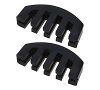 SING F LTD 2 peines silenciadores de goma para practicar violín, reductor de agujeros de sonido estilo garra, para violín de 3/4 y 4/4, color negro