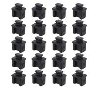 SING F LTD 20 protectores de silicona SFP para puerto antipolvo para interruptor, tarjetas de red, router, convertidores de medios, color negro