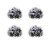 SING F LTD 4 fundas para micrófono y parabrisas inalámbricos, resistentes al viento, con reducción de ruido y a prueba de viento, compatible con DJI MIC