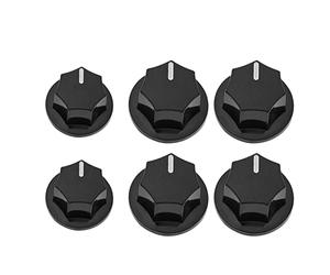 SING F LTD 6 pomos concéntricos para bajo de jazz compatibles con ollas Alpha compatibles con Ibanez/ESP compatibles con Cort JB Style Bass de 6 mm de diámetro interior, color negro