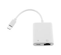 SING F LTD Adaptador USB C a Ethernet 2 en 1 USB C a RJ45 con puerto de carga PD tipo C de 60 W soporta red Ethernet de 100/10/1Mbps compatible con MacBook Pro