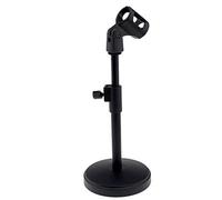 SING F LTD Soporte de micrófono de escritorio ajustable negro portátil