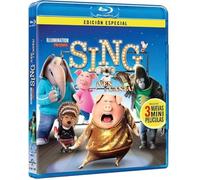 Sing (Special Edition) [Blu-ray] Starring Matthew McConaughey, Reese Witherspoon + 3 Mini-Movies [Spanish Artwork]