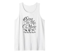 Sing to Me O Muse Lira de poesía épica Griega Camiseta sin Mangas
