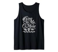 Sing to Me O Muse Lira de poesía épica Griega Camiseta sin Mangas