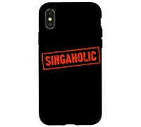 «Singaholic» no Puede Dejar de Cantar Música Coral Divertida Carcasa para iPhone X/XS