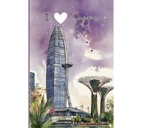 Singapore Travel Journal - Purple Trip Diary | I Love Singapore Notebook to Record Southeast Asia Adventures | Cute Souvenir Gift | 120 Wide-Ruled Pages, Paperback