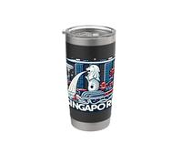Singapur Marina Bay Sands Gardens by the Bay Estatua de Merlion Vaso térmico de acero inoxidable de doble pared