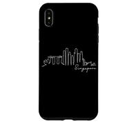 Singapur Skyline Silueta de Asia Me Encanta I Love Singapore Carcasa para iPhone XS MAX