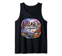 Singapur Sudeste Asiático Península Malaya Isla Hong Kong Camiseta sin Mangas